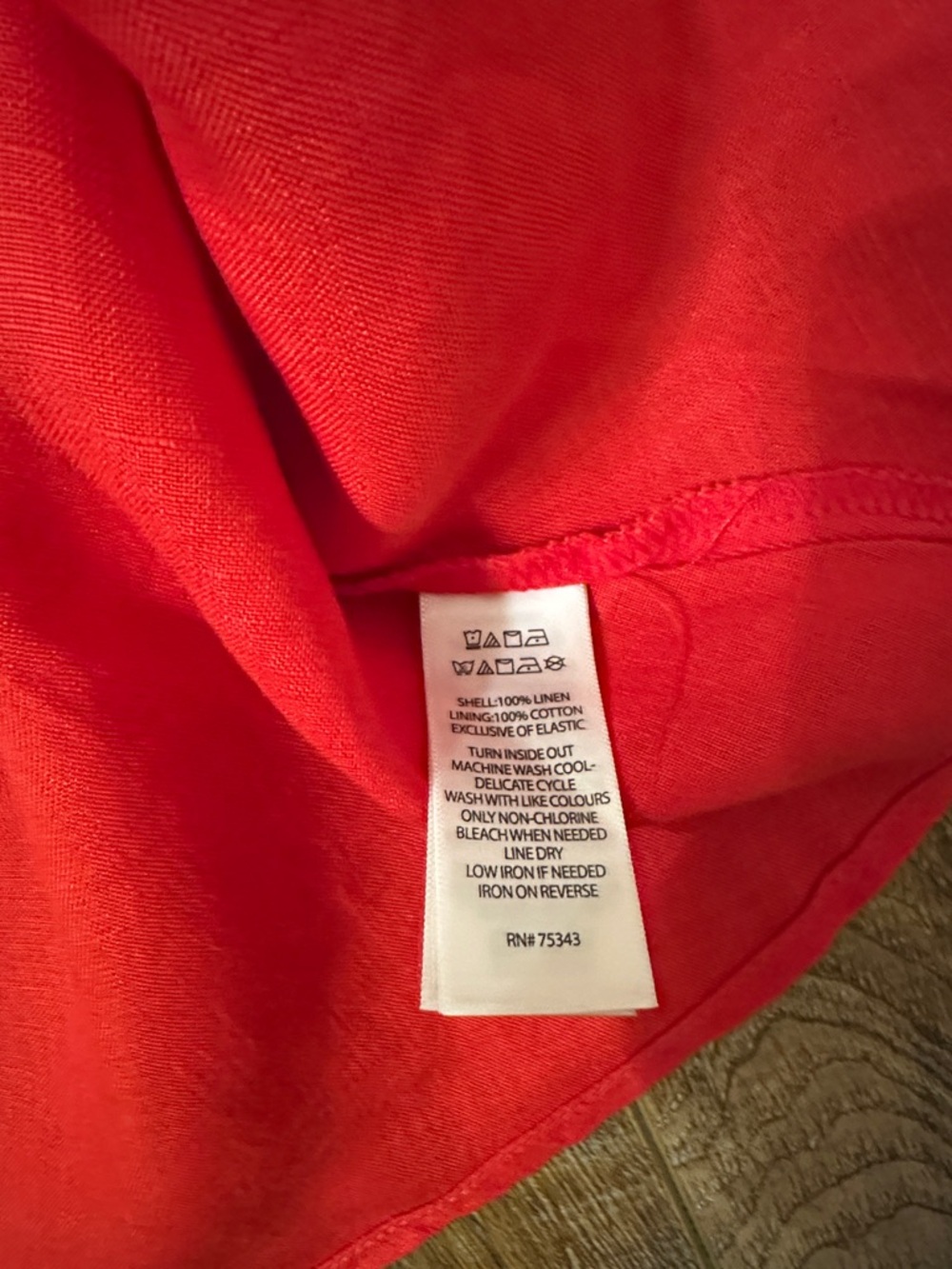 Cynthia Rowley Red Linen Dress v neck v back size 4 summer beach festival maxi - Picture 3 of 8